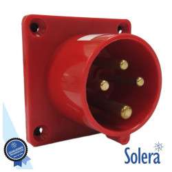 4-pole male three-phase CEE plug (3P+T) 16A IP44 - Solera