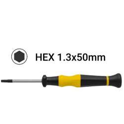 Precision Hex H1.3x50mm screwdriver