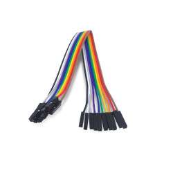 Set of 10 Dupont female-female connection cables - 150mm