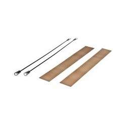 Kit of 2 tapes Teflon and 2 resistors for bag closing machines up to 24cm