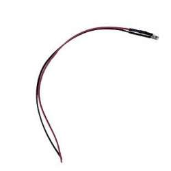 LED 3mm 12VDC cool white (6000K) with 20cm wire 