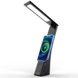 LED Lamp with Qi Base Wireless Charging COOL Compact Black