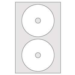 Labels 117 mm API Tenza Triplet CD or DVD 100 sheets 200un