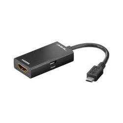 Adapter MHL+ micro USB M - HDMI F 