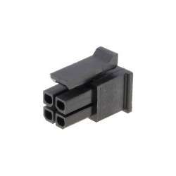 3.00mm plug 4 pin (2x2) female (without terminals) - Molex Micro-Fit 43025-0400