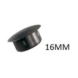 Round inner cap 16MM PVC Black