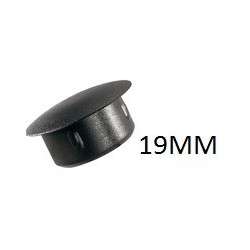 Round inner cap 19MM PVC Black