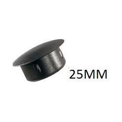 Round inner cap 25MM PVC Black