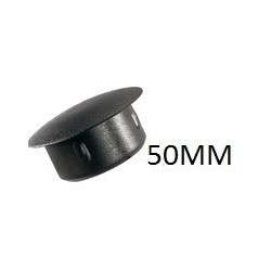 Round inner cap 50MM PVC Black