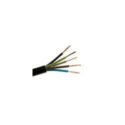 Stranded electric cable round FVV 5x1.5mm² Black - H05VV-F 5G1.5