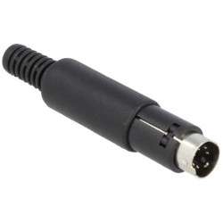 Plug mini DIN 6-pin male for cable