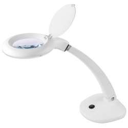 Table Lamp w / Loupe + White Cover