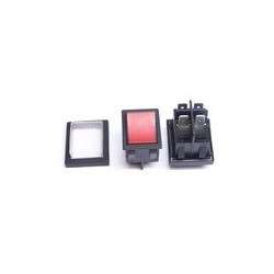 Tilting switch - ON-OFF - 16A (4 pins) - red light + protective cover