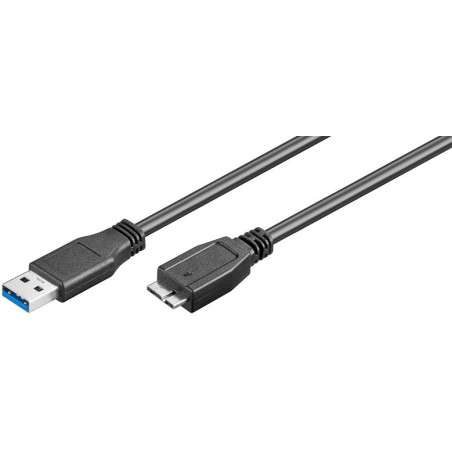 Cabo SuperSpeed USB A 3 0 Macho Micro USB B 3 0 Macho 50cm