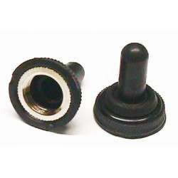 Protective cover for Ø12mm threaded toggle switches - black