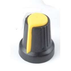 KNOB YELLOW COLOR FOR 6MM SHAFT
