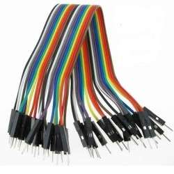 Set of 40 Dupont Male-Male connection cables - 200mm