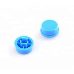 Round protective cover for miniature buttons - 12X12X7.3MM - Blue
