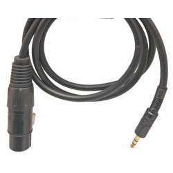 XLR female cable 3 pin - Jack 3.5 stereo male 0.5m