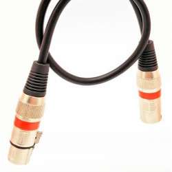 XLR cable - XLR 3 pin m / f 1.0m