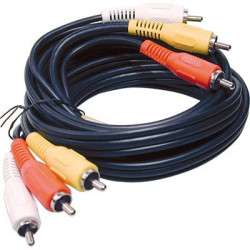 3X RCA CABLE - 3x RCA (VIDEO + 2AUDIO) 2m