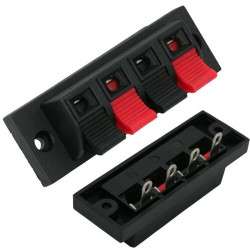 4-WAY SPEAKER TERMINALS BASE FOR 24X70MM CHASSIS