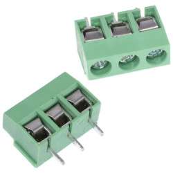 3-terminal block screw for chassis - green (DEGSON)
