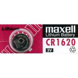 Battery Lithium CR1620 3.0V LiMnO2 - Maxell