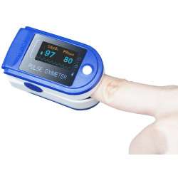 Oxygen Saturation Meter and Finger Heart Rate Monitor (Oximeter) 