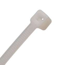 Self-locking nylon cable tie white 140 x 3,6 mm (100pçs)