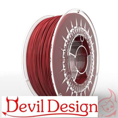 Filamento 3D PETG De 1 75mm Vermelho 1Kg Devil Design