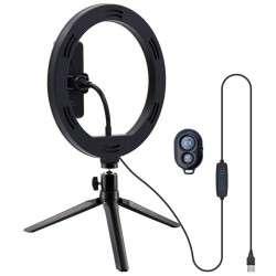 Table Stand (50 cm) COOL LED Light Ring + Bluetooth Remote 