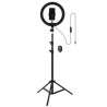 Tripod Stand (180 cm) COOL LED Light Ring + Bluetooth Remote 