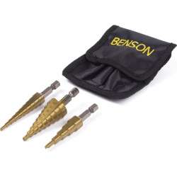 KIT of 3 Cone Drills 3-12mm/4-20mm/4-12mm