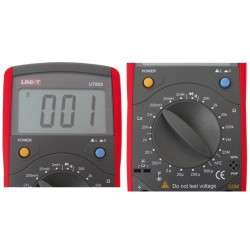 Capacimetro, medidor de indutâncias e ohmimetro (600µF 20H 2000MΩ hFE) - Uni-T UT603