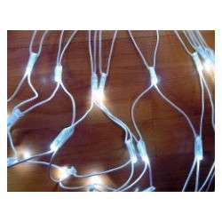 Leds de red de cable de PVC de 2 metros x 3 metros - 528 LEDs, cable blanco