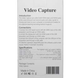 Capturador de vídeo HDMI para USB 