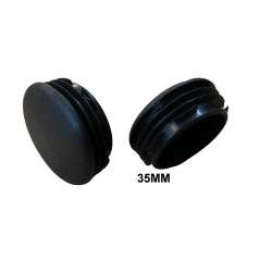Round inner cap 35MM PVC Black