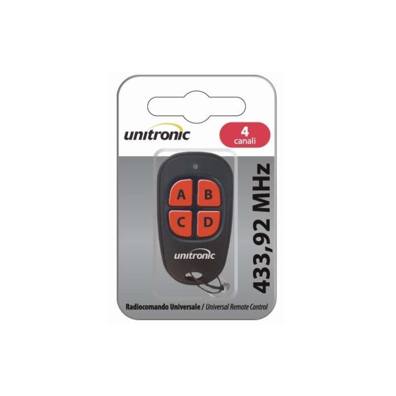 Universal remote control for garage 433Mhz (4 keys) - UNITRONIC