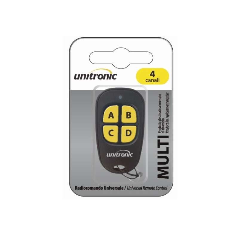 Universal remote control for garage Multi Frequency 270~868Mhz  (4 keys) - UNITRONIC