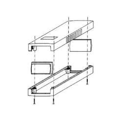 CAJA DE PROYECTO MOLDEADA - GRIS OSCURO - 150 x 80 x 60 mm