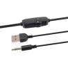 Mini Altavoces USB 2.0 6W - Conector Jack 3.5mm - Control en Cable - Color Negro Equip Life