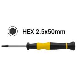 Chave Hex H2.5x50mm de precisão (sextavada)