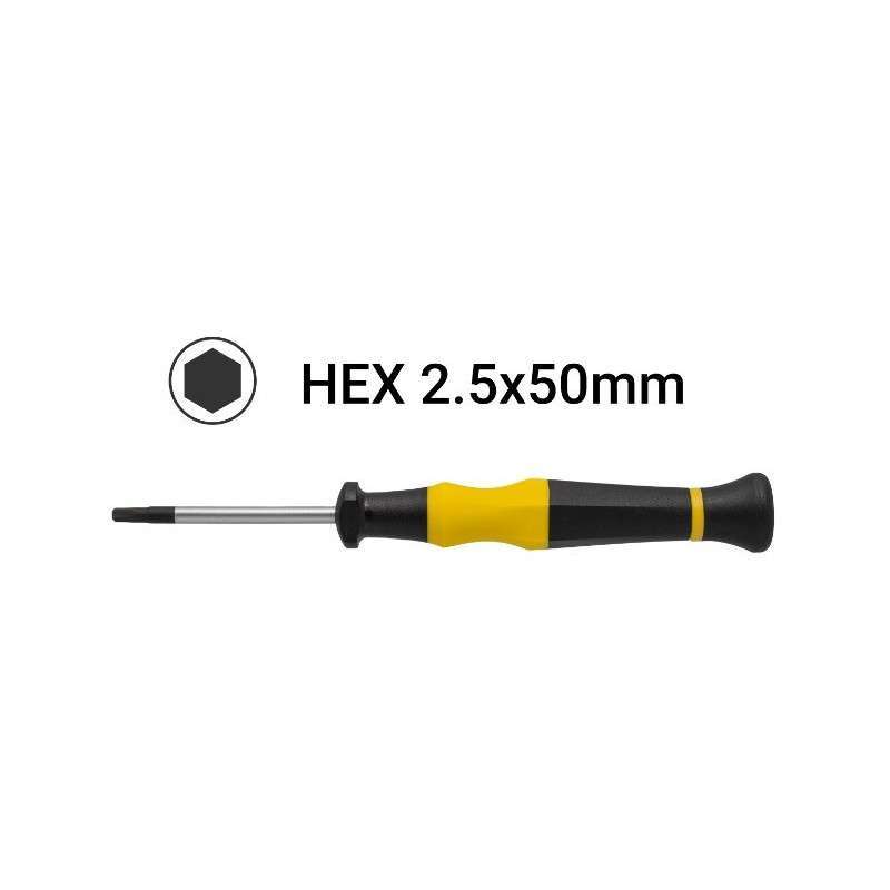 Chave Hex H2.5x50mm de precisão (sextavada)