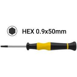Chave Hex H0.9x50mm de precisão (sextavada)