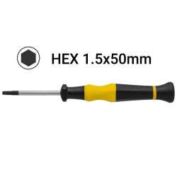Precision Hex H1.5x50mm screwdriver