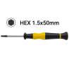 Chave Hex H1.5x50mm de precisão (sextavada)