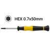 Chave Hex H0.7x50mm de precisão (sextavada)
