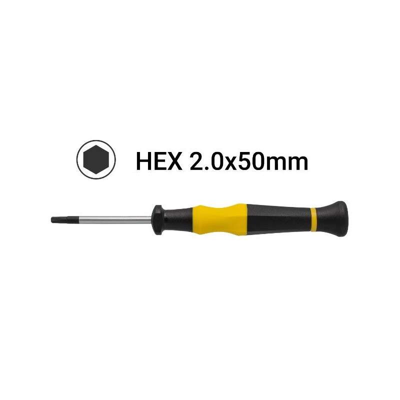 Precision Hex H2.0x50mm screwdriver