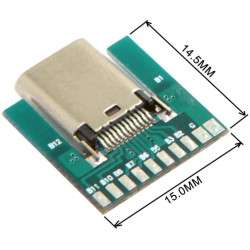 Modulo conector USB-C 3.1 24PIN femea